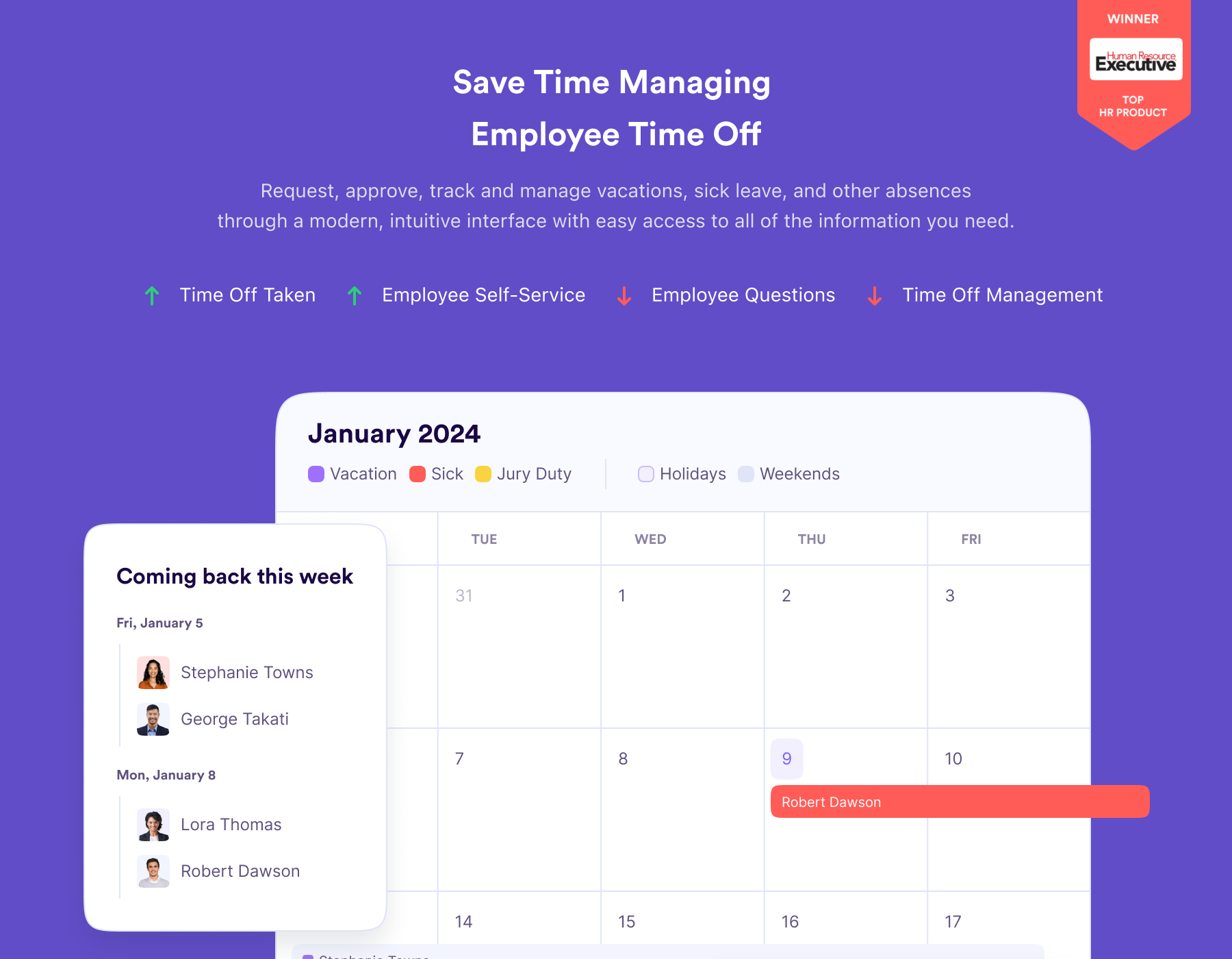 screenshot of PTO Genius